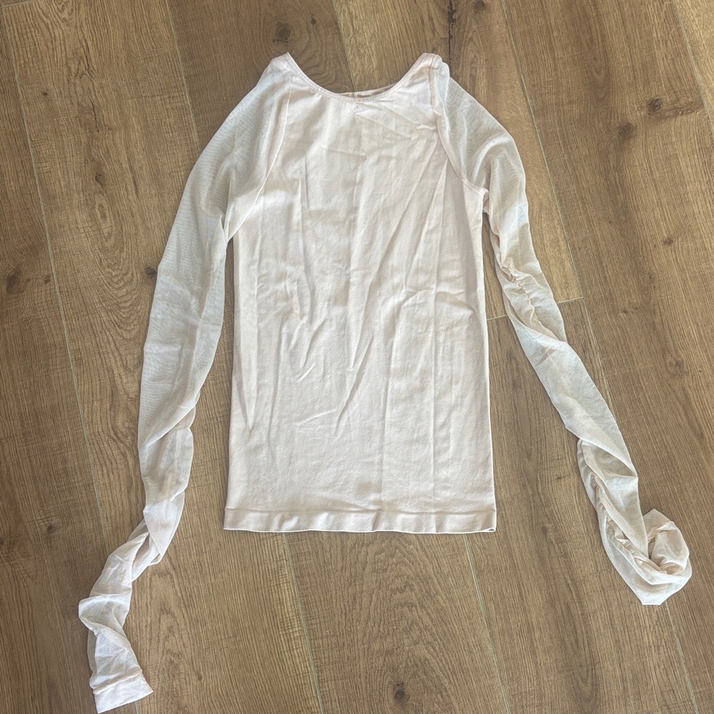 Free People Women's Cream Long Sleeve Top
